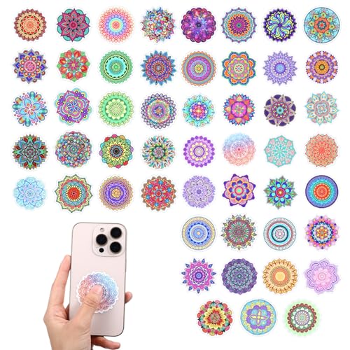 Bewudy 50 Stück Mandala Aufkleber, Mandala Stickers Blume des Lebens Aufkleber Mandala-wasserdichte Vinyl Set für Kinder Motorrad Laptop Skateboard Gepäck Koffer Gitarre von Bewudy