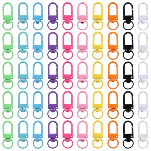 Bewudy 50 Stück Mini Karabiner Schlüsselanhänger, Karabinerverschlüsse Metall Krallenverschlüsse Bunte Karabinerhaken Schlüsselringe Schlüsselringe Klein Für Taschen Schlüsselanhänger DIY Bewudy 50 Stück Mini Karabiner Schlüsselanhänger, Karabinerverschlüsse Metall Krallenverschlüsse Bunte Karabinerhaken Schlüsselringe Schlüsselringe Klein Für Taschen Schlüsselanhänger DIY von Bewudy