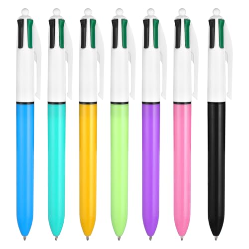 Bewudy 7 Stück Mehrfarbiger Kugelschreiber, 4 in 1 Einziehbarer Kugelschreiber 1mm Multicolor Ballpoint Pen 4 Farben Retractable Stifte für Büro Home Office Schule Krankenschwester Zubehör Bewudy 7 Stück Mehrfarbiger Kugelschreiber, 4 in 1 Einziehbarer Kugelschreiber 1mm Multicolor Ballpoint Pen 4 Farben Retractable Stifte für Büro Home Office Schule Krankenschwester Zubehör von Bewudy