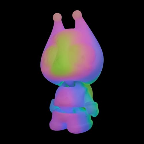 Bexdug 3D Gedruckte Figuren - Leuchtende Gliederpuppen Kinder Außerirdische Spielzeug,Kinderparty Zubehör Für Zuhause Schreibtisch Deko Wohnzimmer Familienfreunde Fest von Bexdug
