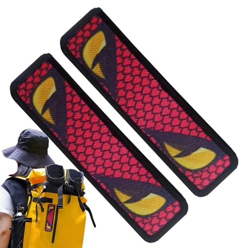 Bexdug Aufnäher für Kleidung, Schlangenaugen-Patch-Aufkleber, Set mit 2 selbstklebenden Jacken-Aufklebern, reflektierende Applikation für Helme, Taschen von Bexdug
