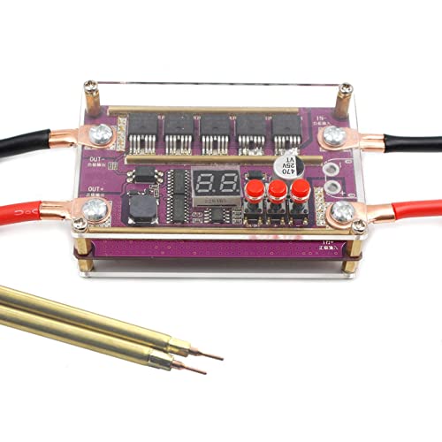 Bexdug Batterie-Punktschweiß-Kit | DIY-Mini-Punktschweißgerät mit 99 Gängen,Mini-Punktschweißmaschine 14650/17490/18650/21700/26650/32650 Akku Verschiedene Schweißstromversorgung von Bexdug