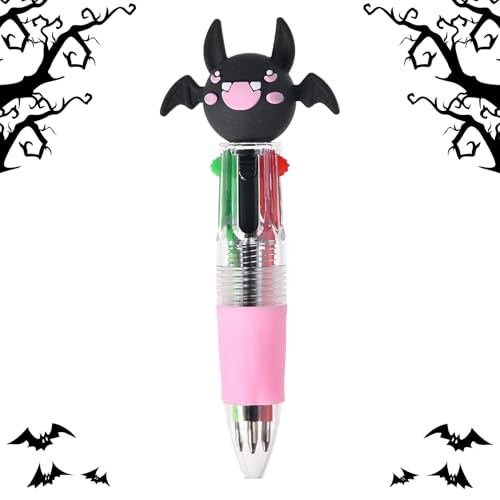 Bexdug Halloween Kugelschreiber | Kinder Mehrfarbige Ausziehbare Stifte für die Schule,Festliche Lernaccessoires Niedliches Schreibmaterial Für Kinder Schule Ferien Zeichnen Schreiben Unterricht von Bexdug