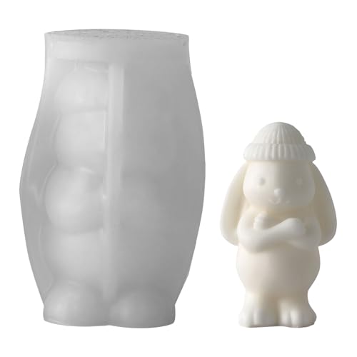 Bexdug Kaninchen Form | 3D Silikon Gipsform | Tisch Deko Beton Formen,Für Kerzenwachs Party Planer Kunstlehrer Feiertagsbegeisterte Kreative Bastler Werkstätten Thementage von Bexdug