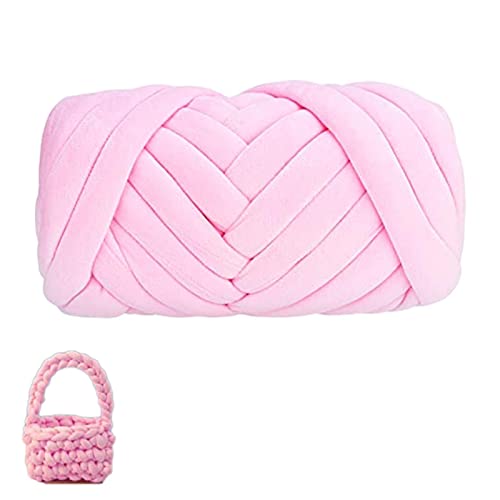 Bexdug T-Shirt-Garn - Riesengarn für Deckenkissen,Giant Bulky Garn 1 Rolle (20 Yards) zur Herstellung von Fußmatten, Kissen, Kissen, Kunsthandwerk, Teppichen für Haustiere von Bexdug