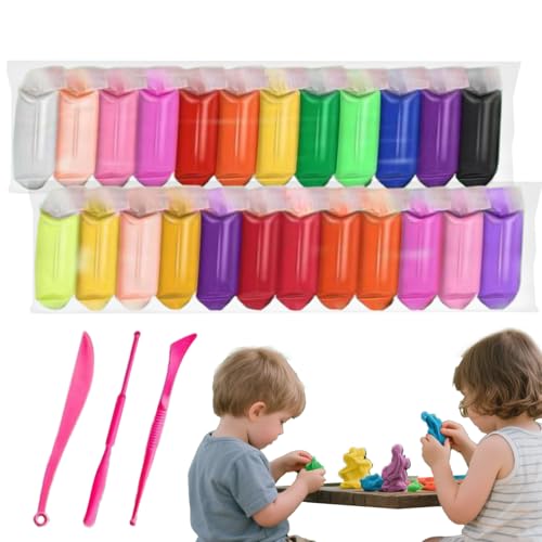 Modelliermasse Set,Knetmasse Für Kinder & Erwachsene | Sichere Bunte Knete Spielzeug Für Mädchen Basteln Zuhause Schule Unterricht Modelliermasse Set,Knetmasse Für Kinder & Erwachsene | Sichere Bunte Knete Spielzeug Für Mädchen Basteln Zuhause Schule Unterricht von Bexdug