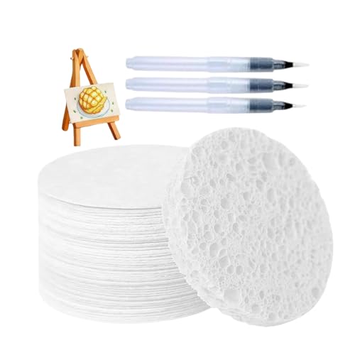 Paint, Paint Paper, Bubble Painting Brush, Art Supplies, 3D Painting Canvas Sponge, Foam Texture Blank Painting Paper (with Water Brush) von Bexdug