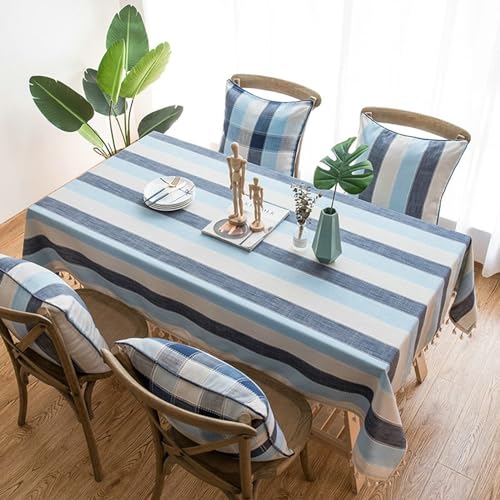 Beydodo Tischtuch 90x90 Dunkelblau, Tischdecken Outdoor Wetterfest Nordisch Gestreift Motiv mit Quasten Tischdecke Abwaschbar Party Garten Hochzeit Beydodo Tischtuch 90x90 Dunkelblau, Tischdecken Outdoor Wetterfest Nordisch Gestreift Motiv mit Quasten Tischdecke Abwaschbar Party Garten Hochzeit von Beydodo
