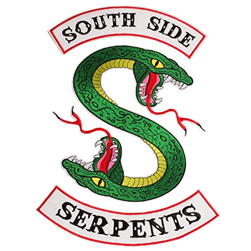 Beyond Patch Aufnäher Schlange 3 Stück Set Kleidung Patch P752 South Side Schlangen Serpents Riverdale von Beyond