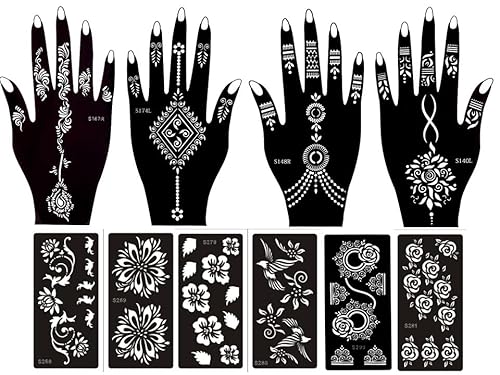 10 Blätter Tattoo Schablone Tattoo Vorlage für Körper und Handbemalung Sandra von BeyondTattoos