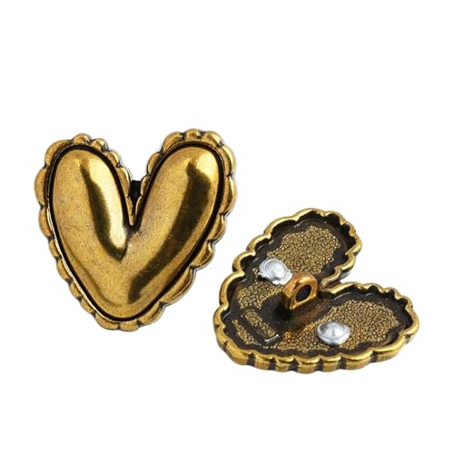 6 Metallknöpfe, 17 mm (Nr. 10, Bronze, 17 mm, 6 Stück) von Bfjpofi