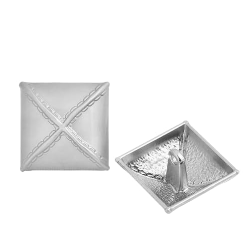 6 Metallknöpfe, 17 mm (Nr. 4, Silber, 17 mm, 6 Stück) von Bfjpofi