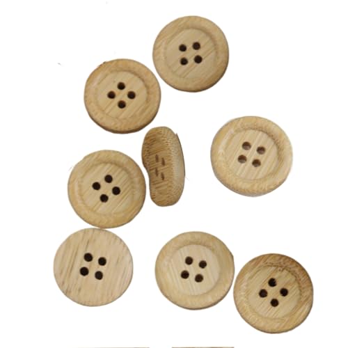 Bambusknöpfe, 11,5 mm - 20 mm, Khaki, 11,5 mm, 10 Stück, 10 Stück Bambusknöpfe, 11,5 mm - 20 mm, Khaki, 11,5 mm, 10 Stück, 10 Stück von Bfjpofi