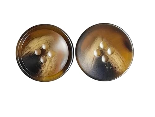 Harzknöpfe, 15 mm bis 30,5 mm (Kaffee, 15 mm, 10 Stück), 10 Stück von Bfjpofi