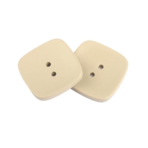 Harzknöpfe mit zwei Löchern, 22 mm bis 33 mm, Hellbeige, 30 mm, 10 Stück, 10 Stück Harzknöpfe mit zwei Löchern, 22 mm bis 33 mm, Hellbeige, 30 mm, 10 Stück, 10 Stück von Bfjpofi
