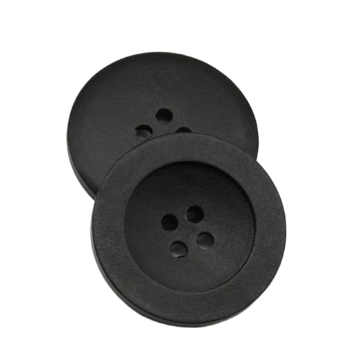 Holzknöpfe, 18 mm bis 38 mm, Schwarz, 20 mm, 10 Stück, 10 Stück von Bfjpofi