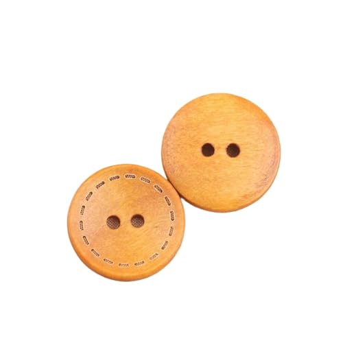 Holzknöpfe, 9 mm bis 25 mm (Nr. 2 Hellkaffee, 11,5 mm, 10 Stück), 10 Stück von Bfjpofi