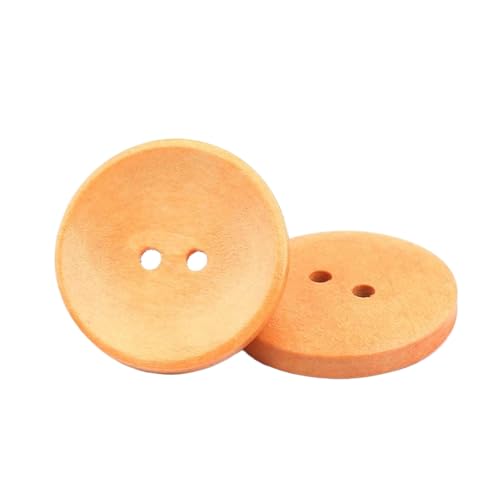 Holzknöpfe 10 mm bis 30 mm zum Nähen und Basteln (10 # Hellroter Kaffee, 10 mm, 10 Stück) von Bfjpofi