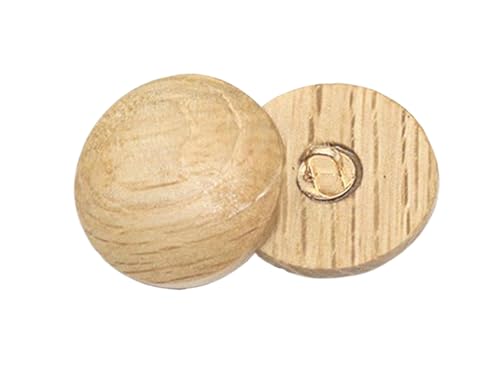 Holzknöpfe in Pilzform, 15 mm bis 23 mm, Aprikose, 23 mm, 10 Stück, 10 Stück von Bfjpofi