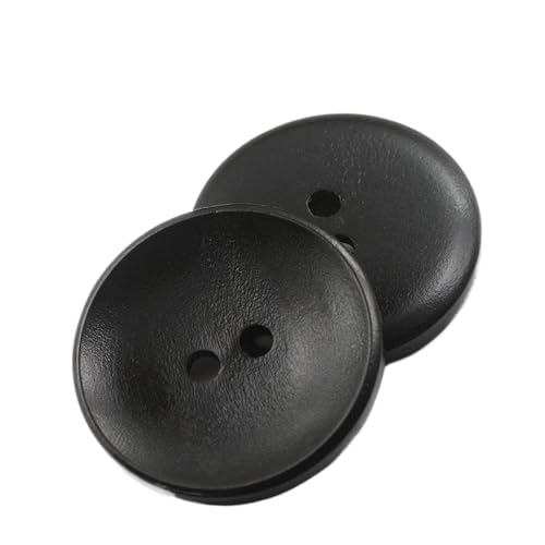 Holzknöpfe in Schalenform mit zwei Löchern, 10 mm - 28 mm (schwarz, 11,5 mm, 10 Stück) von Bfjpofi