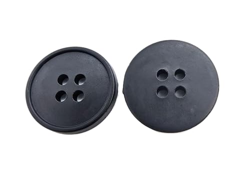 Kleine Kunststoff-Knöpfe, 15 mm - 25 mm (schwarz, 15 mm, 10 Stück), 10 Stück von Bfjpofi