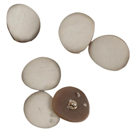Knöpfe aus Kunstharz mit Steinmuster, 17,5 mm, 21 mm, 25 mm, 30 mm (Khaki, 21 mm, 5 Stück) von Bfjpofi