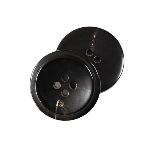 Knöpfe im Kuhhörner-Stil, 10 Stück, 15 mm bis 25 mm (11# Schwarz, 25 mm, 10 Stück) von Bfjpofi