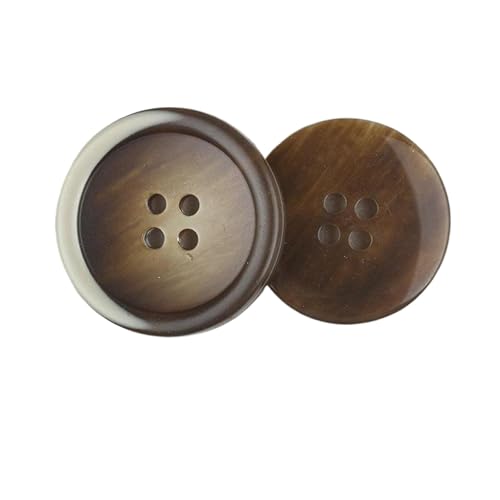 Knöpfe mit Harzmuster, 15 mm bis 30 mm (Nr. 9, Braun, 15 mm, 10 Stück), 10 Stück von Bfjpofi