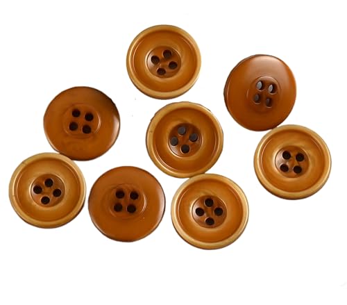 Knöpfe mit Harzstruktur, Orange, 17,5 mm, 10 Stück, 10 Stück Knöpfe mit Harzstruktur, Orange, 17,5 mm, 10 Stück, 10 Stück von Bfjpofi