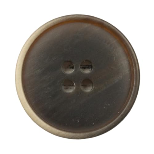 Knöpfe mit Holzmaserung, Kunstharz, 15 mm bis 25 mm (dunkelbraun, 20 mm, 10 Stück), 10 Stück von Bfjpofi