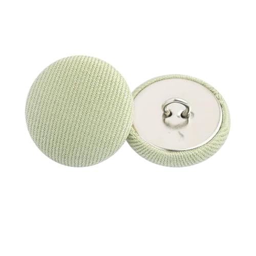 Knöpfe mit Stoffbezug, 10 mm bis 25 mm (5# Grün, 18 mm, 10 Stück), 10 Stück von Bfjpofi
