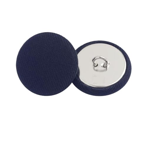 Knöpfe mit Stoffbezug, 10 mm bis 25 mm (Nr. 4 Dunkelbraun, 15 mm, 10 Stück), 10 Stück von Bfjpofi