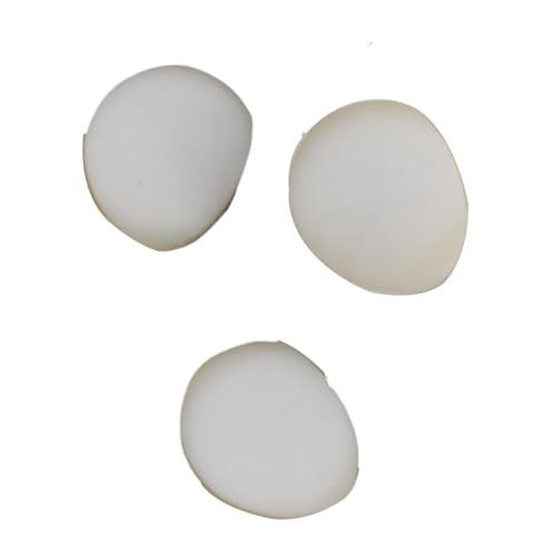 Kunstharz-Metallknöpfe mit Steinmuster, 17,5 mm, 21 mm, 25 mm, 30 mm (Beige, 21 mm, 5 Stück) von Bfjpofi
