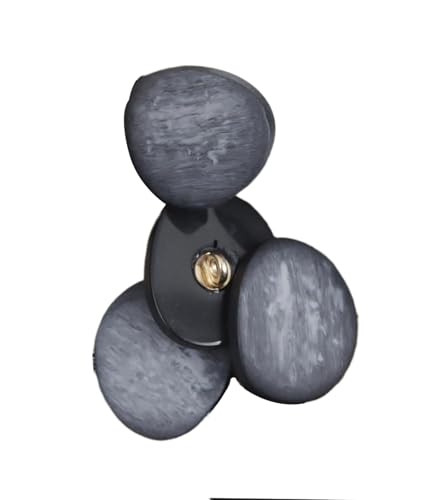 Kunstharz-Metallknöpfe mit Steinmuster, 17,5 mm, 21 mm, 25 mm, 30 mm (Dunkelgrau, 17,5 mm, 5 Stück) von Bfjpofi