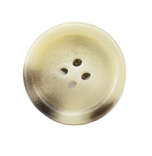 Kunstharzknöpfe, 15 mm - 25 mm (Beige, 15 mm, 10 Stück), 10 Stück von Bfjpofi
