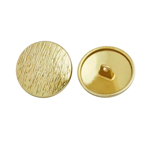 Metall-Knöpfe, 15 mm bis 23 mm (5# Gold, 18 mm, 6 Stück), 6 Stück von Bfjpofi
