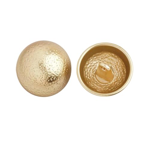 Metall-Knöpfe, 15 mm bis 23 mm (7# Hellgold, 18 mm, 6 Stück), 6 Stück von Bfjpofi