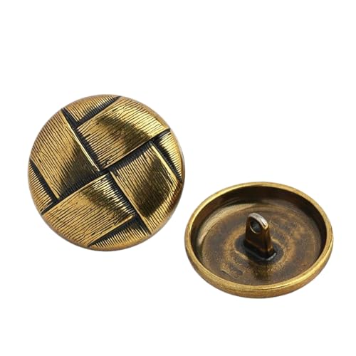 Metallgitter-Knöpfe, hohl, 15 mm bis 23 mm (1 # Bronze, 15 mm, 6 Stück), 6 Stück von Bfjpofi
