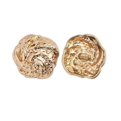 Metallknöpfe, 15 mm bis 23 mm (6# Gold, 18 mm, 6 Stück), 6 Stück von Bfjpofi