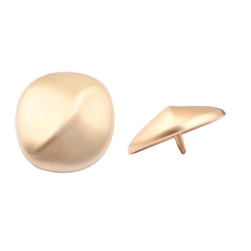 Metallknöpfe, 15 mm bis 28 mm (5# Nebliges Gold, 23 mm, 6 Stück), 6 Stück von Bfjpofi
