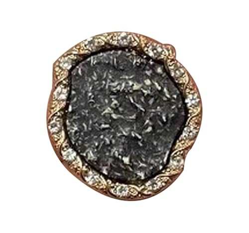 Metallknöpfe, 18 mm, 22 mm, 25 mm (Marmor-Schwarz, 18 mm, 10 Stück), 10 Stück von Bfjpofi