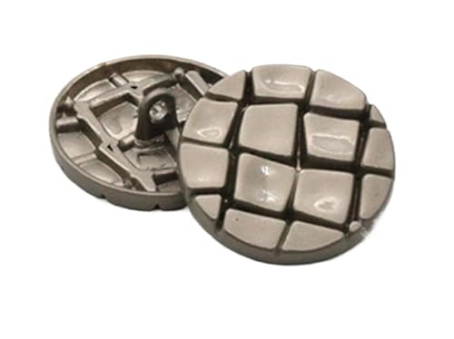 Metallknöpfe, 18 mm, 23 mm, 25 mm (Silber, 18 mm, 6 Stück), 6 Stück von Bfjpofi