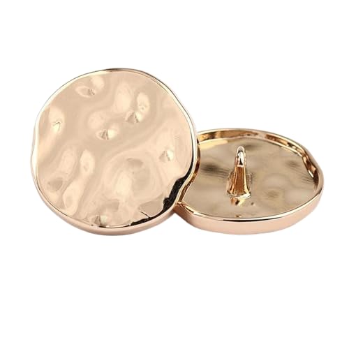 Metallknöpfe, 18 mm, 25 mm, 30 mm (15 # Sandgold, 18 mm, 6 Stück), 6 Stück von Bfjpofi