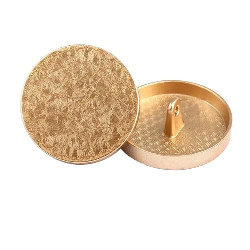 Metallknöpfe, 18 mm, 25 mm, 30 mm (8# Hellgold, 25 mm, 6 Stück), 6 Stück von Bfjpofi