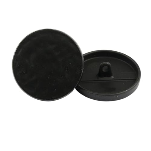 Metallknöpfe, 18 mm, 25 mm, 30 mm (Nr. 13 # Mattschwarz, 25 mm, 6 Stück) von Bfjpofi