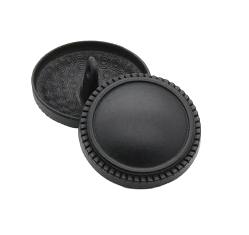 Metallknöpfe, 18 mm - 25 mm (mattschwarz, 18 mm, 6 Stück), 6 Stück von Bfjpofi