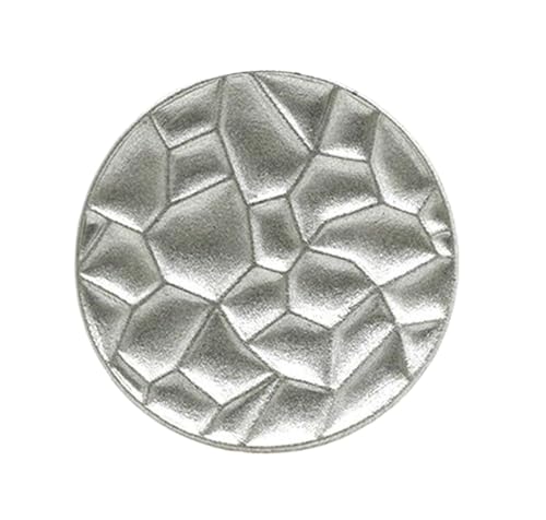 Metallknöpfe, 20 mm bis 35 mm, Sandsilber, 28 mm, 6 Stück, 6 Stück Metallknöpfe, 20 mm bis 35 mm, Sandsilber, 28 mm, 6 Stück, 6 Stück von Bfjpofi