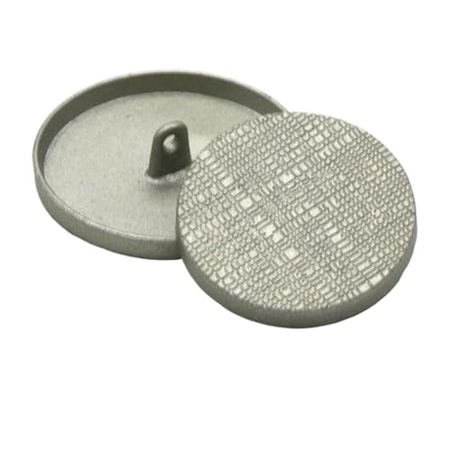 Metallknöpfe, 25 mm, 30 mm, 34 mm, Sandsilber, 30 mm, 6 Stück, 6 Stück Metallknöpfe, 25 mm, 30 mm, 34 mm, Sandsilber, 30 mm, 6 Stück, 6 Stück von Bfjpofi