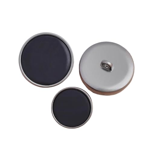 Metallknöpfe aus Kunstharz, 15 mm, 20 mm (Nr. 5, Schwarz, 15 mm, 6 Stück) von Bfjpofi
