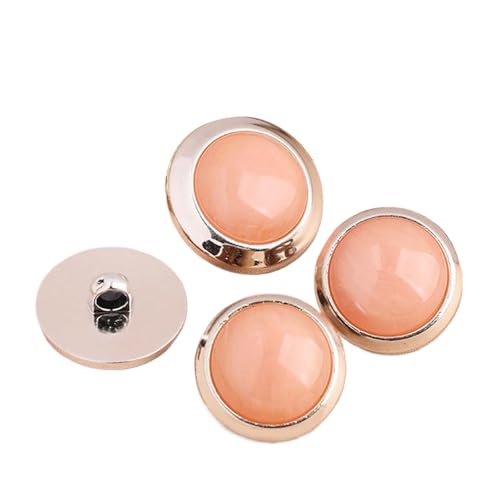 Perlglanz-Knöpfe, rund, 18 mm, 22,5 mm, 25 mm (2# Rosa, 22,5 mm, 10 Stück), 10 Stück von Bfjpofi